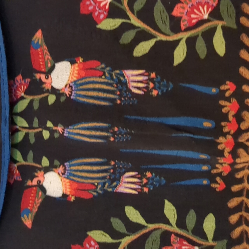 Farm Rio  toucan garden midi dress in black - Picture 9 of 11